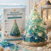 Diy 3D Sea Glass Christmas Tree Resin Ornament Kit With Seashell Pearl Design Glowing Night Light And Handmade Desktop Decoration