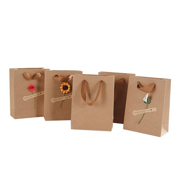 Diy Flower And Sticker Packaging Box Accessories Composite Material Gift Bag Decoration For Jewelry Boxes With Rose Sunflower Horseshoe And Lotus Designs