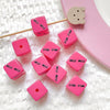 Diy Handmade Bracelet Necklace Mobile Phone Chain With Square Acrylic Beads Apply Oil Plastic Resin Material