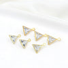 Diy Handmade Crystal Zircon Water Drop Earrings Pendant 14K Goldfilled Electroplated