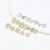 Diy Handmade Crystal Zircon Water Drop Earrings Pendant 14K Goldfilled Electroplated