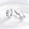 Diy Handmade Fashion Minimalist Copper Hollow Ear Hoop Earrings With Inlay For Ear Piercing