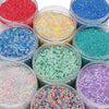 Diy Handmade Glass Beads Material For Bracelet And Mobile Phone Chain Transparent Dyed Core Silk Dopamine Style