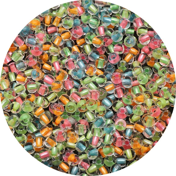 Diy Handmade Glass Beads Material For Bracelet And Mobile Phone Chain Transparent Dyed Core Silk Dopamine Style