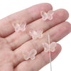 Diy Handmade Glass Beads With Butterfly Pattern For Hairpin Bracelet Tassel Making