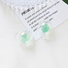 Diy Handmade Jewelry Accessories Material Transparent Water Bead Sandwich Glass Ball Pendant Epoxy Cute Style