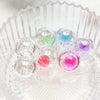 Diy Handmade Jewelry Accessories Material Transparent Water Bead Sandwich Glass Ball Pendant Epoxy Cute Style