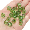 Diy Handmade Loose Beads Acrylic Material Round And Square Beads With Cut Diamond Crystal