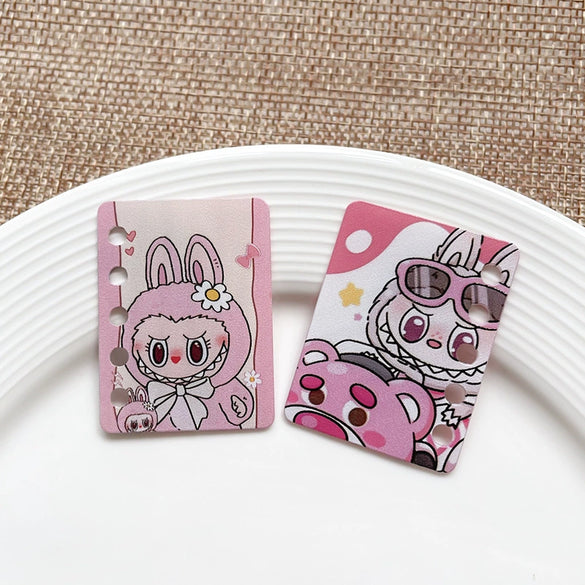 Diy Handmade Plastic And Resin Hanging Beads Accessories With Line Pattern And Cartoon Style