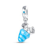 Diy Jewelry Accessories Beads Luminous Ocean Style Shell Crab Dolphin Starfish Turtle Pendant Silver Plated Dripping Oil Design