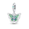 Diy Jewelry Accessories Bracelet Luminous Butterfly Firefly Elk Charm Beaded Silver Plated Dripping Oil