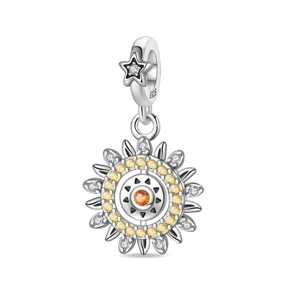 Diy Jewelry Accessories Bracelet S925 Sterling Silver Star Moon Ferris Wheel Beads With Dripping Oil Design