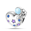 Diy Jewelry Accessories Bracelet Silver Plated 925 Silver Charm Beads Space Travel Rocket Shape Dripping Oil Design