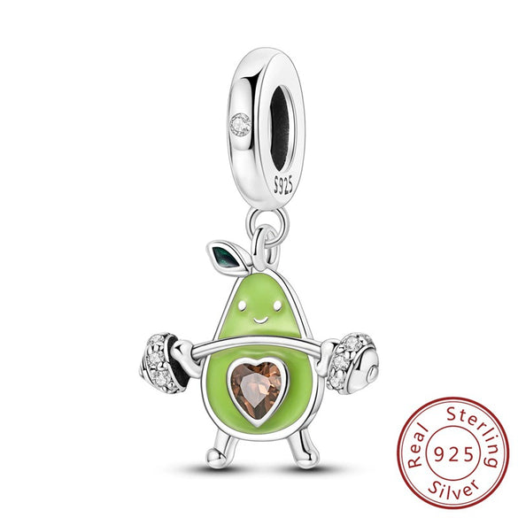Diy Jewelry Accessories Bracelet 925 Sterling Silver Charm With Plant Butterfly Tulip Sunflower Cherry Bead And Dripping Oil Design