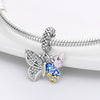 Diy Jewelry Accessories Butterfly Dragonfly Bee Owl Charm Beads Copper Silver Plated Dripping Oil Original Design Animals Style