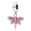 Diy Jewelry Accessories Butterfly Dragonfly Bee Owl Charm Beads Copper Silver Plated Dripping Oil Original Design Animals Style