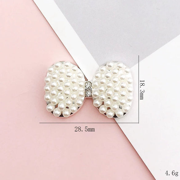 Diy Jewelry Accessories Clogs Pearl Bracelet Decorative Material With Butterfly Little Bear Love Pattern Zinc Alloy Handmade