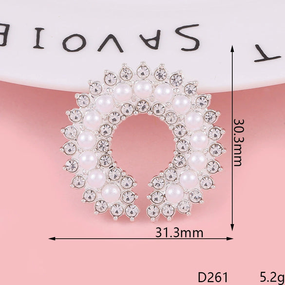 Diy Jewelry Accessories Clogs Pearl Bracelet Decorative Material With Butterfly Little Bear Love Pattern Zinc Alloy Handmade
