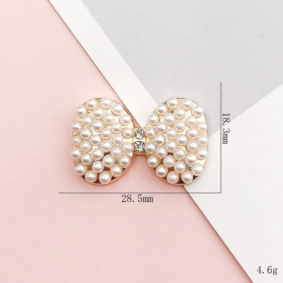 Diy Jewelry Accessories Clogs Pearl Bracelet Decorative Material With Butterfly Little Bear Love Pattern Zinc Alloy Handmade