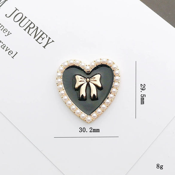 Diy Jewelry Accessories Clogs Pearl Bracelet Decorative Material With Butterfly Little Bear Love Pattern Zinc Alloy Handmade