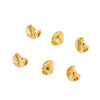 Diy Jewelry Accessories Copper Plated Twisted Flower Beads With 14K Gold Color Preservation And Electroplating Process