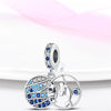 Diy Jewelry Accessories Dolphin Seahorse Charm Beads 925 Silver White Copper Plated Dripping Oil Style