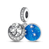 Diy Jewelry Accessories Dolphin Seahorse Charm Beads 925 Silver White Copper Plated Dripping Oil Style