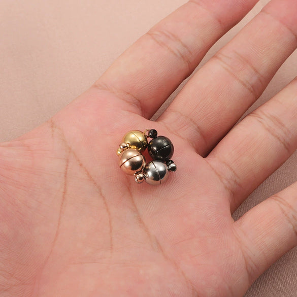 Diy Jewelry Accessories Magnet Buckle Loose Beads Stainless Steel Electroplated