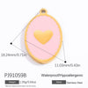 Diy Jewelry Accessories Necklace Pendant Stainless Steel Electroplating 18K Gold Sweet Geometric Style