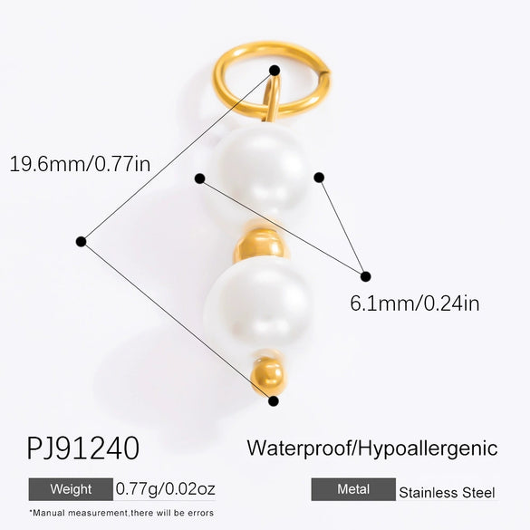 Diy Jewelry Accessories Necklace Pendant Stainless Steel Electroplating 18K Gold Sweet Geometric Style