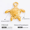 Diy Jewelry Accessories Necklace Pendant Stainless Steel Electroplating 18K Gold Sweet Geometric Style