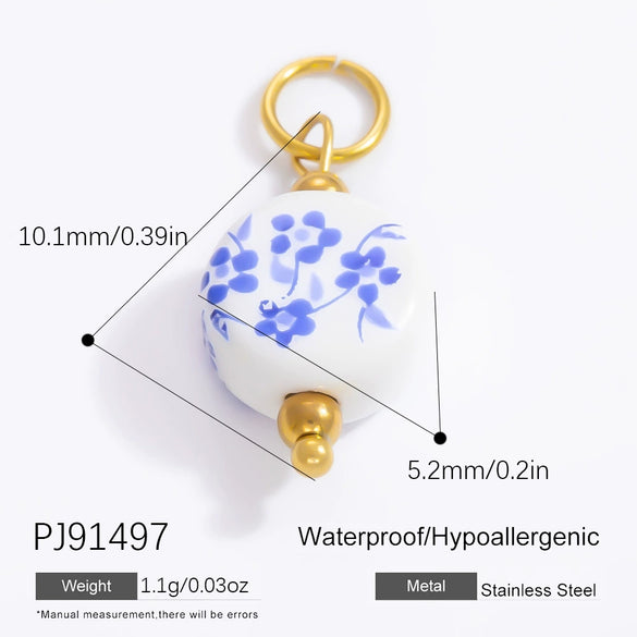 Diy Jewelry Accessories Necklace Pendant Stainless Steel Electroplating 18K Gold Sweet Geometric Style