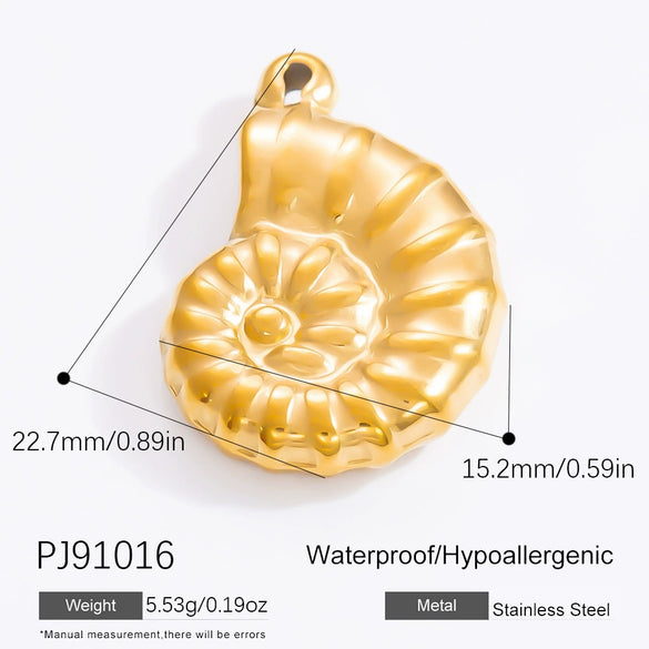 Diy Jewelry Accessories Necklace Pendant Stainless Steel Electroplating 18K Gold Sweet Geometric Style