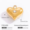 Diy Jewelry Accessories Necklace Pendant Stainless Steel Electroplating 18K Gold Sweet Geometric Style