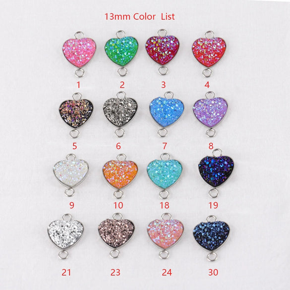 Diy Jewelry Accessories Peach Heart Love Shape Stainless Steel Pendant
