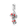 Diy Jewelry Accessories Rose Spirit Snake Pendant Beads Silver Plated Dripping Oil