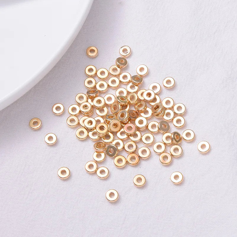 Diy Jewelry Accessories Round Ccb Bracelet Beaded Spacer Beads Loose Beads Wholesale