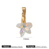 Diy Jewelry Accessories Stainless Steel Crystal Pendant With Starfish Fivepointed Star Heartshaped Electroplated