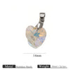 Diy Jewelry Accessories Stainless Steel Crystal Pendant With Starfish Fivepointed Star Heartshaped Electroplated