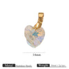Diy Jewelry Accessories Stainless Steel Crystal Pendant With Starfish Fivepointed Star Heartshaped Electroplated