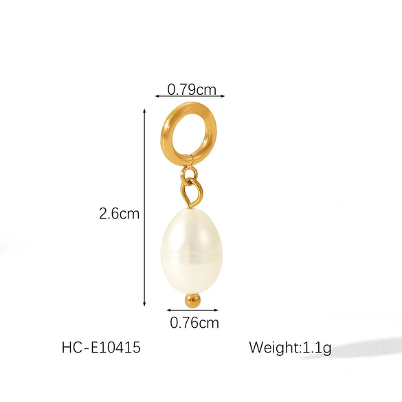 Diy Jewelry Accessories Stainless Steel Marine Life Oil Dripping Pendant With Pearl Flower