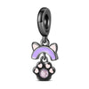 Diy Jewelry Accessories 925 Sterling Silver Cat Claw Pendant Beads With Dripping Oil Design For Pet Friendship Bracelet