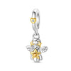 Diy Jewelry Accessories 925 Sterling Silver Charm With Heart Angel Wings Tree Of Life Star Beads Pendant For Bracelet Necklace With Dripping Oil Design