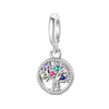 Diy Jewelry Accessories 925 Sterling Silver Charm With Heart Angel Wings Tree Of Life Star Beads Pendant For Bracelet Necklace With Dripping Oil Design