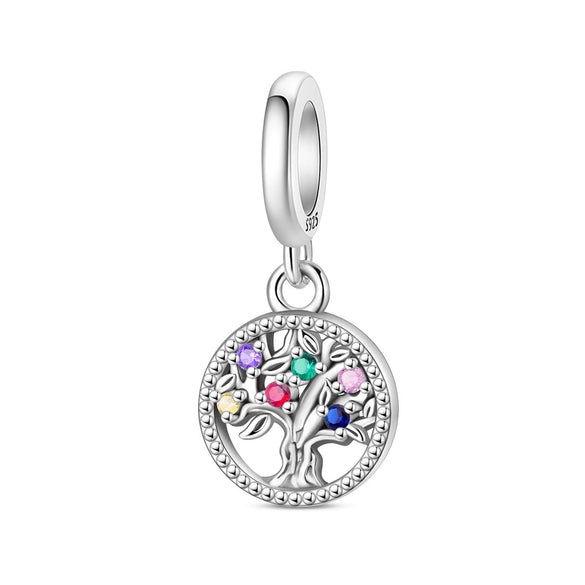 Diy Jewelry Accessories 925 Sterling Silver Charm With Heart Angel Wings Tree Of Life Star Beads Pendant For Bracelet Necklace With Dripping Oil Design