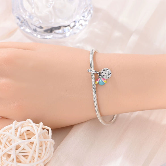 Diy Jewelry Accessories 925 Sterling Silver Phantom Luminous Firefly Pendant With Dripping Oil Design For Bracelet Necklace