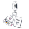 Diy Jewelry Accessories Twopiece Pendant Silver Plated Dripping Oil Style