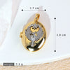 Diy Jewelry Accessories Women's Copper Photo Album Necklace Pendant Inlaid Gold With Crown Heart Shape And Cartoon Characters Electroplated