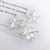 Diy Jewelry Acrylic Fivepetal Flower Pendant Accessories With Colorplated Spray Paint And Iris Throughhole Design