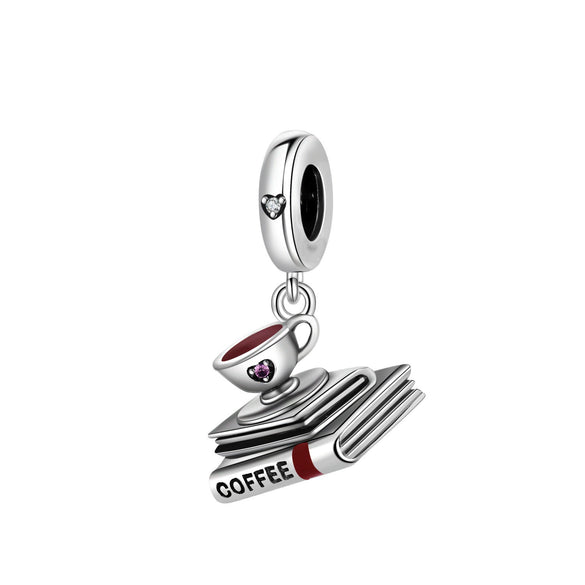 Diy Jewelry Bracelet Accessories Bluetooth Headset Coffee Beer Guitar Charm Hanging Beads Silver Plated Dripping Oil